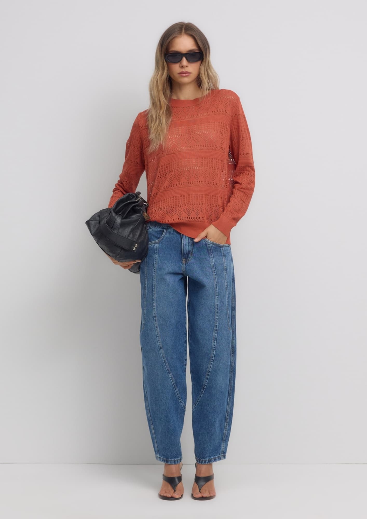 Calça Jeans Balloon RECORTES