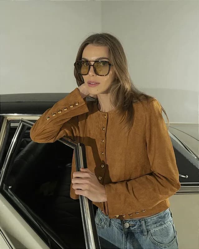 CASACO SUEDE KIARA